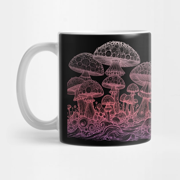 magic mushroom, shroom mushroom, fungi, fungi t, bioluminescent fungi, fantastic fungi by Thunder Biscuit